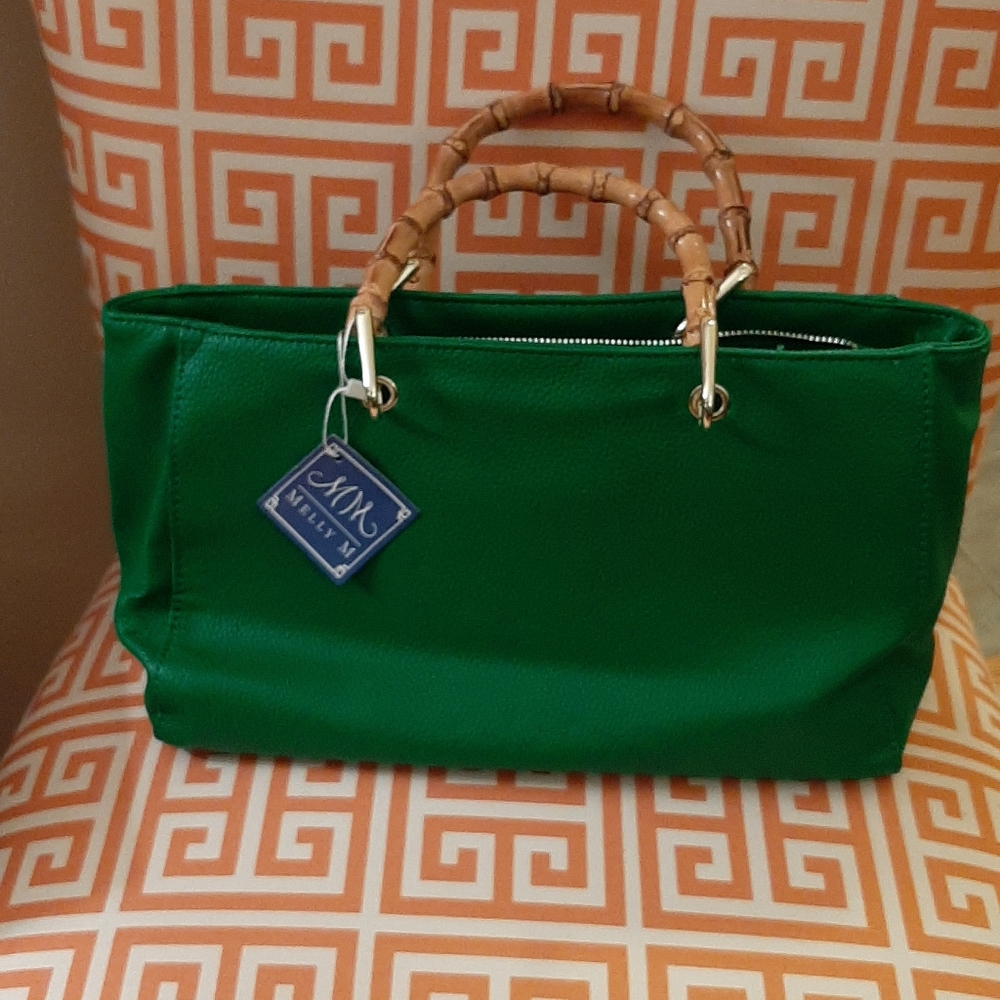 Brand New  Melly M genuine pebbled leather purse